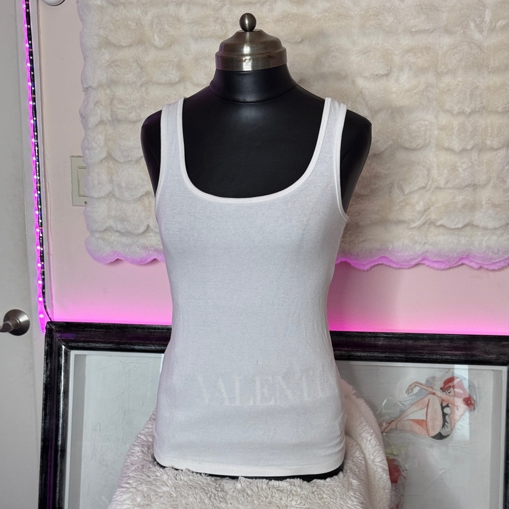 Cynthia Rowley Classic White Tank Top